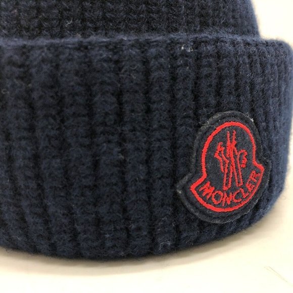 NONCLER Logo patch BERRETTO TRICOT Knit hat - Picture 10 of 16